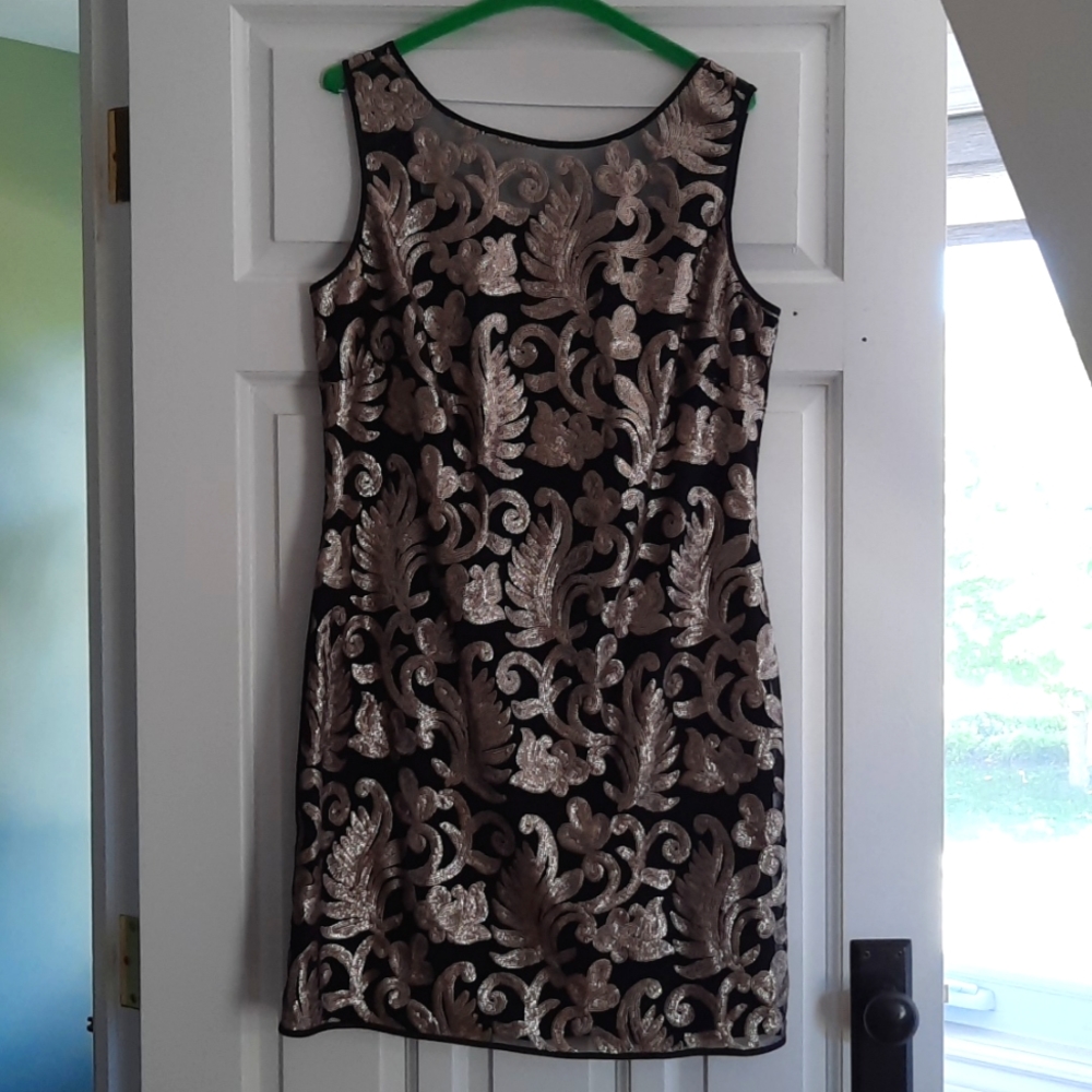 Simon Chang sequined cocktail dress